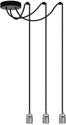 Rio Rona 3 - Light Bulb Pendant Williston Forge Finish: Nickel, Size: 157cm H x 7cm W x 4cm D  - Size: 357cm H x 7cm W x 4cm D Rio Rona 3 - Light Bulb Pendant Williston Forge Finish: Nickel, Size: 157cm H x 7cm W x 4cm D  - Size: 357cm H x 7cm W x 4cm D