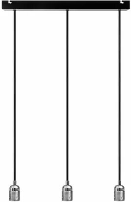 Rio Rona 3 - Light Bulb Pendant Williston Forge Finish: Nickel, Size: 507cm H x 7cm W x 4cm D  - Size: 26cm H X 8cm W X 32cm D Rio Rona 3 - Light Bulb Pendant Williston Forge Finish: Nickel, Size: 507cm H x 7cm W x 4cm D  - Size: 26cm H X 8cm W X 32cm D