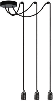 Rio Rona 3 - Light Bulb Pendant Williston Forge Finish: Black Chrome, Size: 357cm H x 7cm W x 4cm D  - Size: 22cm H X 25cm W X 25cm D Rio Rona 3 - Light Bulb Pendant Williston Forge Finish: Black Chrome, Size: 357cm H x 7cm W x 4cm D  - Size: 22cm H X 25cm W X 25cm D