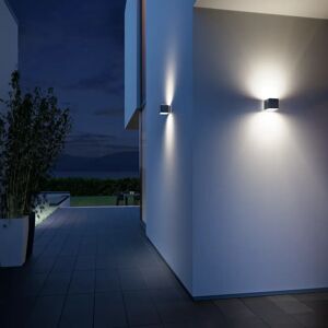 Steinel Smart LED Outdoor Wall Light L 840 C Anthracite Up-/Downlight No Sensor dimmable via App white 11.0 H x 11.0 W x 13.4 D cm