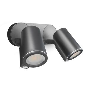Steinel Smart LED Outdoor Flood Light Spot DUO SC Anthracite Motion Sensor Double Head Adjustable via App gray