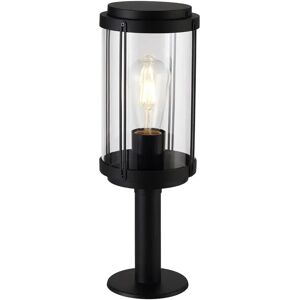 Deco Black 1 -Light 40 cm H Hardwired Lamp Post black/gray 40.0 H x 14.5 W x 14.5 D cm