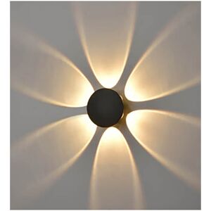 Dakota Fields Talisa 6 Light LED Outdoor Flush Mount Black;Black 12cm H X 12cm W X 5.5cm D Dakota Fields Talisa 6 Light LED Outdoor Flush Mount Black;Black 12cm H X 12cm W X 5.5cm D