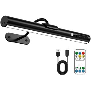 Metro Battery Powered LED Wall Mount Picture Light Matte Black 4cm H X 32cm W X 15cm D Metro Battery Powered LED Wall Mount Picture Light Matte Black 4cm H X 32cm W X 15cm D