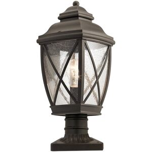 Dakota Fields Barnnett 1-Ligth Pedestal Light Olde Bronze;Olde Bronze;Olde Bronze 45.7cm H X 19.1cm W X 19.1cm D Dakota Fields Barnnett 1-Ligth Pedestal Light Olde Bronze;Olde Bronze;Olde Bronze 45.7cm H X 19.1cm W X 19.1cm D