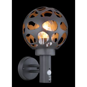 Dakota Fields Corla Black Outdoor Wall Lantern Black 32.7cm H X 20cm W X 20cm D Dakota Fields Corla Black Outdoor Wall Lantern Black 32.7cm H X 20cm W X 20cm D