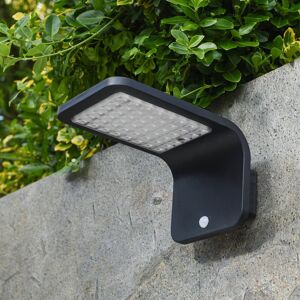 17 Stories Matte Black 14.4cm H Solar Powered Integrated LED Outdoor Sconce Matte Black 14.4cm H X 16cm W X 26.2cm D 17 Stories Matte Black 14.4cm H Solar Powered Integrated LED Outdoor Sconce Matte Black 14.4cm H X 16cm W X 26.2cm D