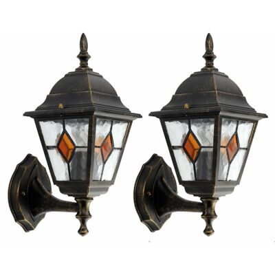 ClassicLiving Doyal 34.5cm H Outdoor Wall Lantern Powder Coated Finish;Black 34.5cm H X 5.51cm W X 19cm D ClassicLiving Doyal 34.5cm H Outdoor Wall Lantern Powder Coated Finish;Black 34.5cm H X 5.51cm W X 19cm D