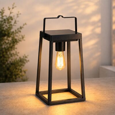 Rio Demitri 32.5cm Solar Powered Square / Rectangular Lantern 32.5cm H X 19cm W X 19cm D Rio Demitri 32.5cm Solar Powered Square / Rectangular Lantern 32.5cm H X 19cm W X 19cm D