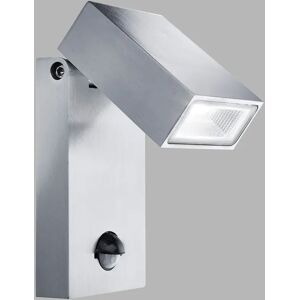 Dakota Fields Apollo 1 Head LED Outdoor Spotlight with Motion Sensor gray/white 19.0 H x 9.0 W x 11.0 D cm