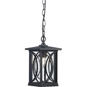 Dakota Fields Paolo Orton 1 Light Outdoor Hanging Lantern black/gray 40.0 H x 15.5 W x 15.5 D cm