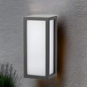 17 Stories Nataleigh Black 18cm H Outdoor Wall Lantern black/gray 18.0 H x 13.0 W x 17.0 D cm