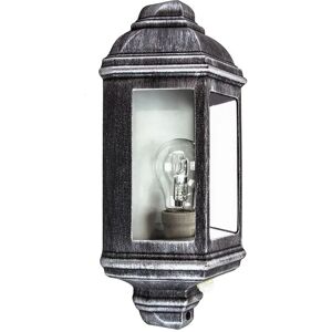 Dakota Fields Laurel Outdoor Wall Lantern with PIR Sensor black/gray 37.0 H x 18.0 W x 10.0 D cm