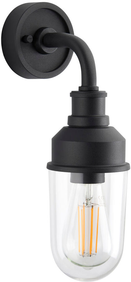 Breakwater Bay Garbo 1 Light Outdoor Wall Light Black;Black 34.4cm H X 10.3cm W X 16.7cm D
