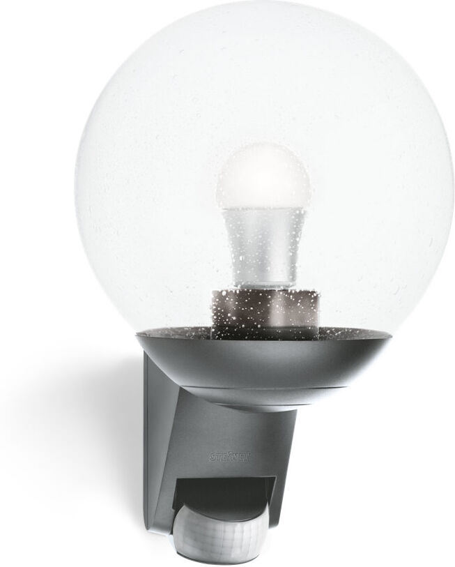 Steinel Classic Outdoor Globe Wall Light L 585 S with Motion Sensor E27 Flush Mount Anthracite 30.7cm H X 21.5cm W X 22.8cm D