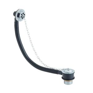 Bristan Trad 7cm Chain and Stopper Waste Tub Drain With Overflow gray 30.0 H x 37.0 W x 7.0 D cm