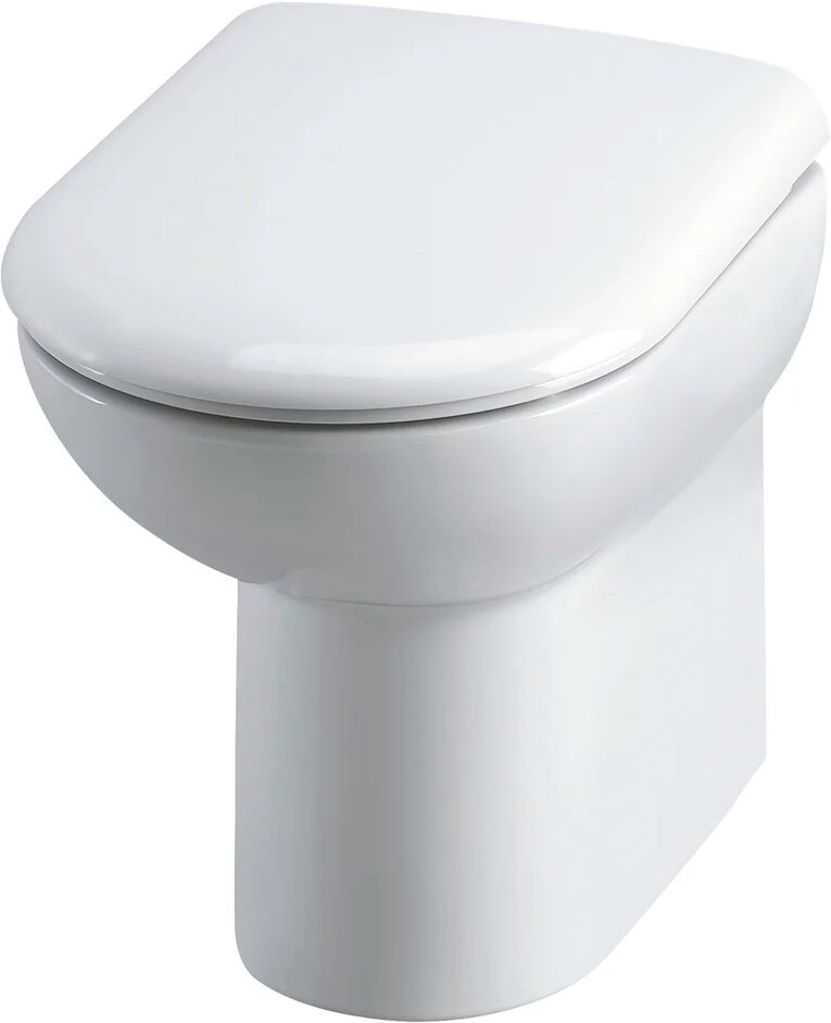 Hudson Reed Furniture Ceramics Comfort Back to Wall Toilet with Soft Close Seat white 50.0 H x 37.5 W x 54.5 D cm