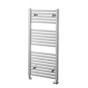 Towelrads Curved Wall-Mounted Heated Towel Rail gray 100cm H x 60cm W x 8.8cm D