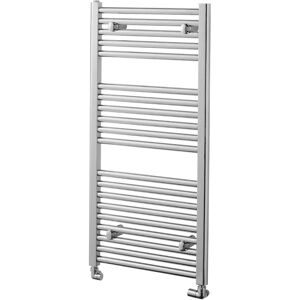 Towelrads Curved Wall-Mounted Heated Towel Rail gray 100cm H x 60cm W x 8.8cm D