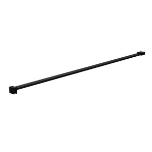 Hudson Reed Flat Support Bar - For Use With 1950Mm Wetroom Screens black 3.6 H x 3.7 W x 120.2 D cm
