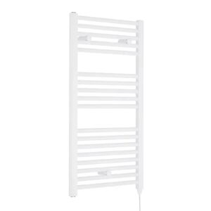 K-Vit Water-Fed Heated Vertical Straight Towel Rail white 100.0 H x 60.0 W x 2.0 D cm