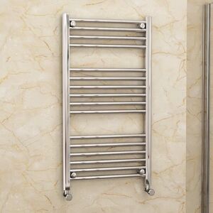 K-Vit Water-Fed Heated Vertical Straight Towel Rail gray 100.0 H x 60.0 W x 2.0 D cm