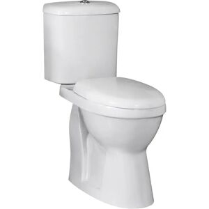 Nuie Doc M Pack Fain Comfort Close Coupled Toilet with Soft Close Seat white