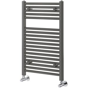 White Stone Winders Vertical Straight Towel Rail Anthracite 770mm H x 500mm W x 30mm D