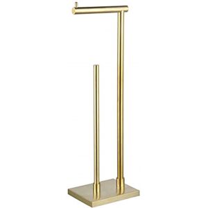 Belfry Bathroom Vanpelt Free Standing Toilet Roll Holder Golden 55.5cm H X 18cm W X 13.5cm D