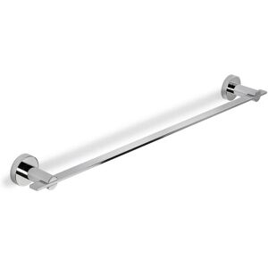 Croydex 69.5cm Wall Mounted Towel Rail Chrome 8cm H X 69.5cm L X 6cm D
