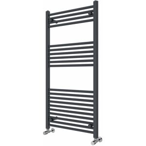 Rebrilliant Wiest Straight Heated Towel Rail Radiator Bathroom Ladder Warmer Anthracite 120cm H x 60cm W x 3cm D