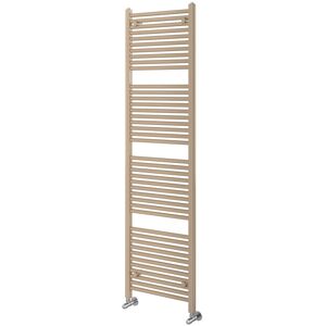 White Stone Winders Vertical Straight Towel Rail Brown Metallic 1800mm H x 500mm W x 30mm D