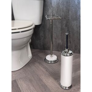 Belfry Bathroom Opera 2 Piece Bathroom Set Toilet Roll Holder & Toilet Brush Polished Chrome 52.5cm H X 16cm W X 16cm D
