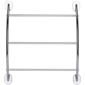 Croydex Wall Mounted Towel Rack Chrome 57.2cm H X 51cm L X 13.5cm D