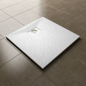 Belfry Bathroom Staples Stone Standard Shower Tray - White White 40mm H x 1200mm W x 700mm D