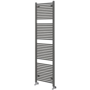 White Stone Winders Vertical Straight Towel Rail Anthracite 1800mm H x 500mm W x 30mm D