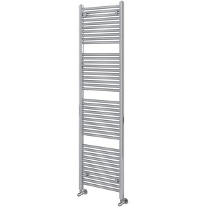 White Stone Winders Vertical Straight Towel Rail Chrome 1800mm H x 600mm W x 30mm D