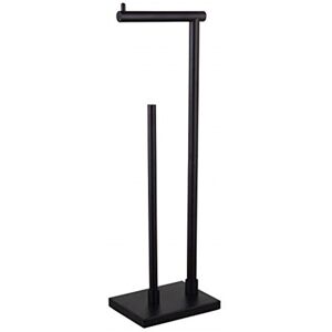 Belfry Bathroom Vanpelt Free Standing Toilet Roll Holder Black 55.5cm H X 18cm W X 13.5cm D