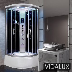 Vidalux Miami 900 Steam Shower 900 x 900 Black 220cm H X 90cm W X 90cm D Vidalux Miami 900 Steam Shower 900 x 900 Black 220cm H X 90cm W X 90cm D