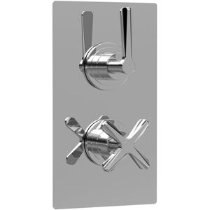 Nuie Twin Thermostatic Valve Chrome 21.5cm H X 12cm W X 14.2cm D Nuie Twin Thermostatic Valve Chrome 21.5cm H X 12cm W X 14.2cm D