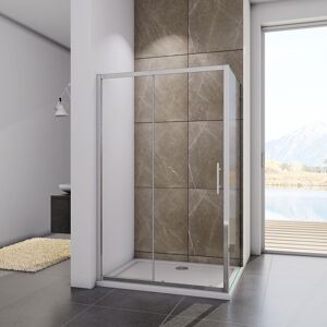 Belfry Bathroom Itzhak Sliding Rectangular Shower Enclosure with Tray - 1850 x 1200 mm Polished Chrome 185cm H X 120cm W X 70cm D Belfry Bathroom Itzhak Sliding Rectangular Shower Enclosure with Tray - 1850 x 1200 mm Polished Chrome 185cm H X 120cm W X 70cm D