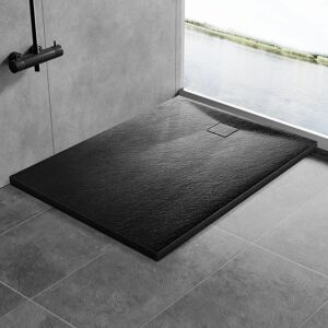 Belfry Bathroom Slip-Resistance 32mm H Rectangular Black Shower Tray Matte Black 3.2cm H x 70cm W x 120cm D Belfry Bathroom Slip-Resistance 32mm H Rectangular Black Shower Tray Matte Black 3.2cm H x 70cm W x 120cm D