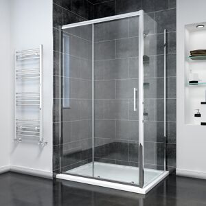 Belfry Bathroom Cuellar Rectangular Shower Enclosure Chrome 190cm H x 100cm W x 90cm D Belfry Bathroom Cuellar Rectangular Shower Enclosure Chrome 190cm H x 100cm W x 90cm D