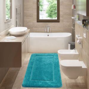 Ebern Designs Turquoise Bathroom Mat, Large Fluffy Soft Microfiber Bath Mats With Non Slip Absorbent Backing, Thickened Long Bathtub Shower Runner Area Carpet, Mach Blue 60cm W Ebern Designs Turquoise Bathroom Mat, Large Fluffy Soft Microfiber Bath Mats With Non Slip Absorbent Backing, Thickened Long Bathtub Shower Runner Area Carpet, Mach Blue 60cm W