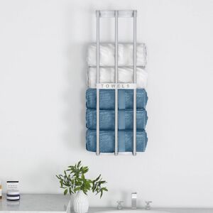 Ebern Designs Maighread Wall Mounted Towel Rack Brushed Nickel 75cm H X 12.7cm L Ebern Designs Maighread Wall Mounted Towel Rack Brushed Nickel 75cm H X 12.7cm L