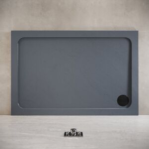Belfry Bathroom 120W*80Dcm Rectangular Single Shower Base in Grey with Low-Profile Aesthetics Design and Non-Slip Feature Grey 4cm H x 100cm W x 80cm D Belfry Bathroom 120W*80Dcm Rectangular Single Shower Base in Grey with Low-Profile Aesthetics Design and Non-Slip Feature Grey 4cm H x 100cm W x 80cm D