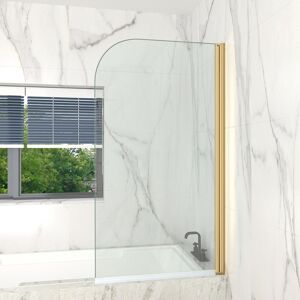 Belfry Bathroom Pivot Shower Screen 140cm Height, 70-90cm Width, 4mm Toughened Double-sided Easy Clean Glass Gold 80cm x 140cm Belfry Bathroom Pivot Shower Screen 140cm Height, 70-90cm Width, 4mm Toughened Double-sided Easy Clean Glass Gold 80cm x 140cm