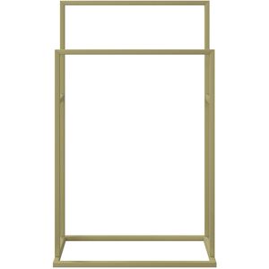 Ebern Designs Brandalynn Free Standing Towel Rack Gold 78.5cm H X 48cm L X 24cm D Ebern Designs Brandalynn Free Standing Towel Rack Gold 78.5cm H X 48cm L X 24cm D