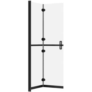Belfry Bathroom Mckissick Straight Folding Bath Screen Black 190cm H x 90cm W Belfry Bathroom Mckissick Straight Folding Bath Screen Black 190cm H x 90cm W