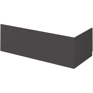 Hudson Reed Fusion 700Mm Straight Bath End Panel And Plinth Gloss Grey Hudson Reed Fusion 700Mm Straight Bath End Panel And Plinth Gloss Grey